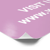 Öffnungszeiten mit Logo + QR-Code - Modern Poster (Ecke)