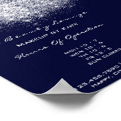 Öffnungszeiten Schönheit Makeup Studio Gray Navy B Poster (Ecke)