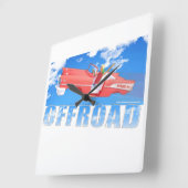 Offroad - 01  quadratische wanduhr (Winkel)