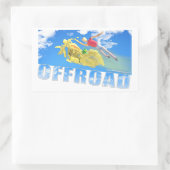 Offroad - 02 rechteckiger aufkleber (Tasche)