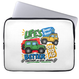 Offroad-Abenteuer 4x4 Freiheit auf vier RädernFoto Laptopschutzhülle