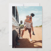 Offroad Canyon Couple Save The Date (Rückseite)