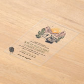 Offroad Canyon Couple Wedding Acryleinladungen (Ablage )