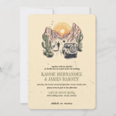 Offroad Canyon Couple Wedding Einladung (Vorderseite)