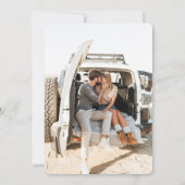 Offroad Canyon Couple Wedding Einladung (Rückseite)