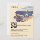 Offroad Canyon Couple Wedding Einladung (Rückseite)
