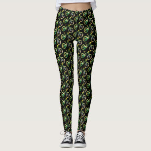 Offroad Downhill Sport Xtreme Wasserfarben Kunst, Leggings