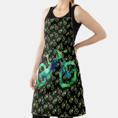 Offroad Downhill Sport Xtreme Wasserfarben Kunst, Schürze (InSitu)