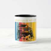 Offroad ist mein Leben Tasse (Zentrum)