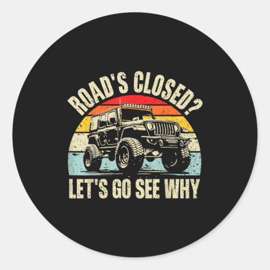 Offroad Racing Dad Sxs 4x4 Off-roading Suv Utv Car Runder Aufkleber (Vorderseite)