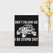 Offroad Utv Funny Sxs Don't Follow Me I Do Stud Th Karte (Gelbe Blume)