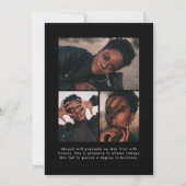 Offset Arch Black 4 Foto Abschluss Ankündigung (Rückseite)