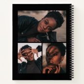 Offset Arch Black Foto Abschluss Gästebuch Notizblock (Rückseite)