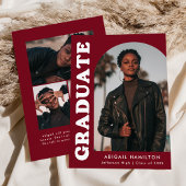 Offset Arch Burgundy 4 Foto Abschluss Ankündigung