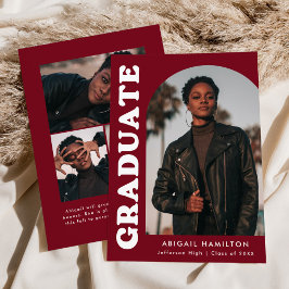 Offset Arch Burgundy 4 Foto Abschluss Ankündigung