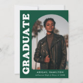 Offset Arch Green 4 Foto Abschluss Ankündigung (Vorderseite)