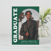 Offset Arch Green 4 Foto Abschluss Ankündigung (Stehend Vorderseite)