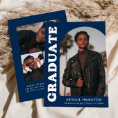 Offset Arch Navy Blue 4 Foto Abschluss Ankündigung