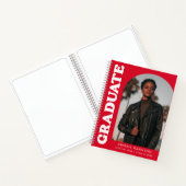 Offset Arch Red Foto Abschluss Gästebuch Notizblock (Innenseite)