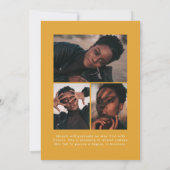 Offset Arch Yellow Orange 4 Foto Abschluss Ankündigung (Rückseite)