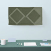 Offset Double Diamond Green Banner (Messe)