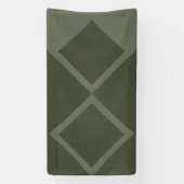Offset Double Diamond Green Banner (Vertikal)