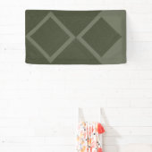Offset Double Diamond Green Banner (InSitu)