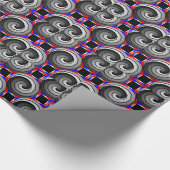 Offset Double Yin Yang Spiral von Kenneth Yoncich Geschenkpapier (Ecke)