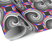 Offset Double Yin Yang Spiral von Kenneth Yoncich Geschenkpapier (Rolleneckpunkt)