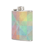 Offset Geometric Watecolor Muster Art Flachmann (Links)
