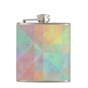 Offset Geometric Watecolor Muster Art Flachmann