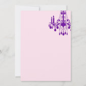 Offset Grand Ballroom zum Geburtstag (lila) Einladung (Rückseite)