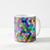 Offset Hexagons 11oz Tasse (VorderseiteRechts)