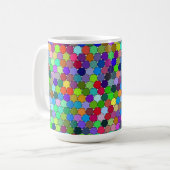 Offset Hexagons 15oz Tasse (Vorderseite Links)