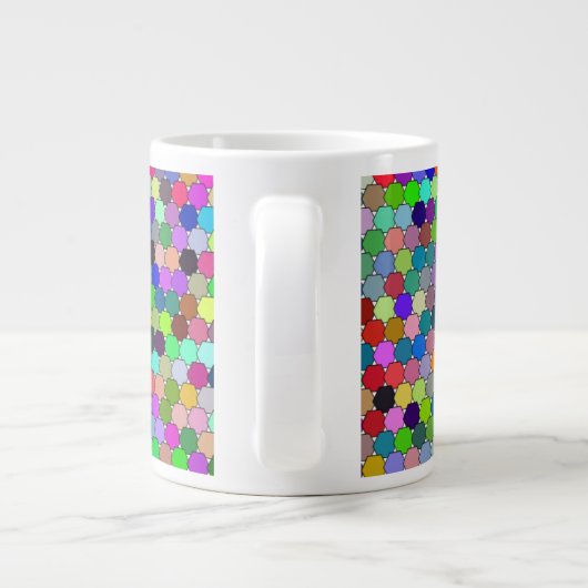 Offset Hexagons 20oz Tasse (Rückseite)