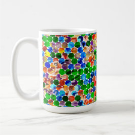Offset Hexagons Swirl 15oz Tasse