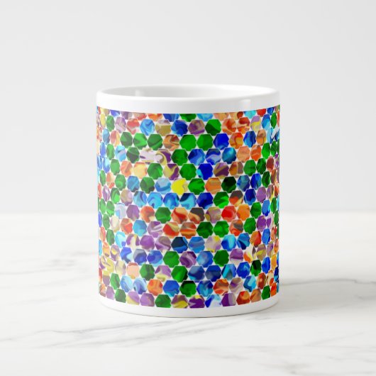 Offset Hexagons Swirl 20oz Tasse (Vorderseite)