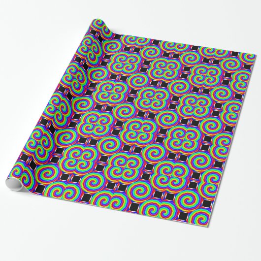 Offset Rainbow Spiral von Kenneth Yoncich Geschenkpapier (Ungerollt)