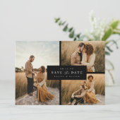 Offset-Raster-Save-the-Date-Foto-Kartenankündigung Save The Date (Stehend Vorderseite)