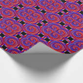 Offset Red&Blue Counter Spiral von Kenneth Yoncich Geschenkpapier (Ecke)
