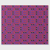 Offset Red&Blue Counter Spiral von Kenneth Yoncich Geschenkpapier (Flach)
