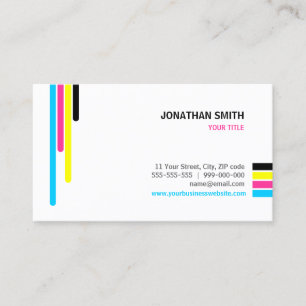 OffsetfarbVisitenkarte der Druckservice-CMYK Visitenkarte