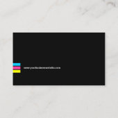 OffsetfarbVisitenkarte der Druckservice-CMYK Visitenkarte (Rückseite)