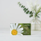 Offsetgänseblümchen-BlumenVisitenkarte Visitenkarte (Stehend Vorderseite)