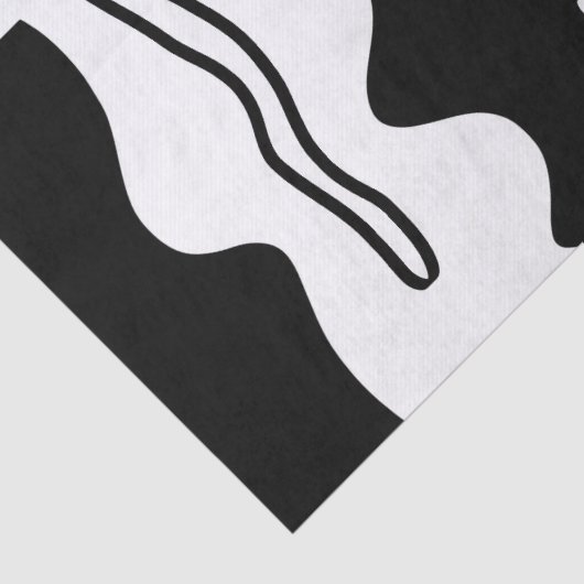 Offsetkammer: Abstrakt Schwarz, Weiß und Rot Seidenpapier (Detail)