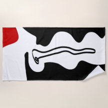 Offsetkammer: Abstrakt Schwarz, Weiß und Rot