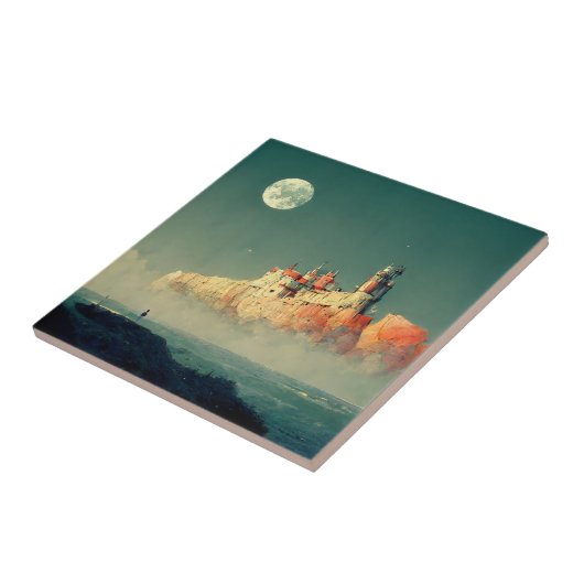 Offshore Citadel Fantasy Sci-Fi Fliese (Seite)