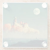 Offshore Citadel Fantasy Sci-Fi Glasuntersetzer (Rückseite)