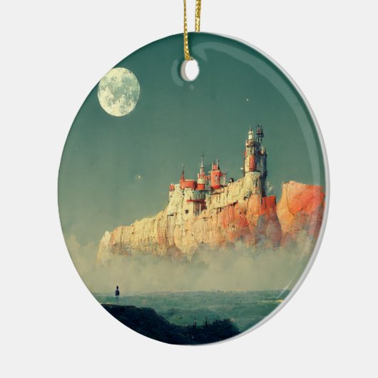 Offshore Citadel Fantasy Sci-Fi Keramik Ornament (Links)