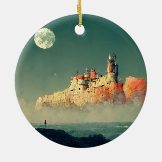 Offshore Citadel Fantasy Sci-Fi Keramik Ornament (Hinten)